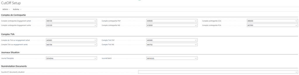 Fonctionnalités clés module Cut-off financier Symelia
